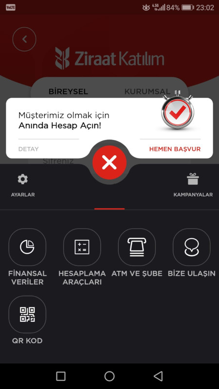 تطبيق Katılım Mobil - القائمة الذكية