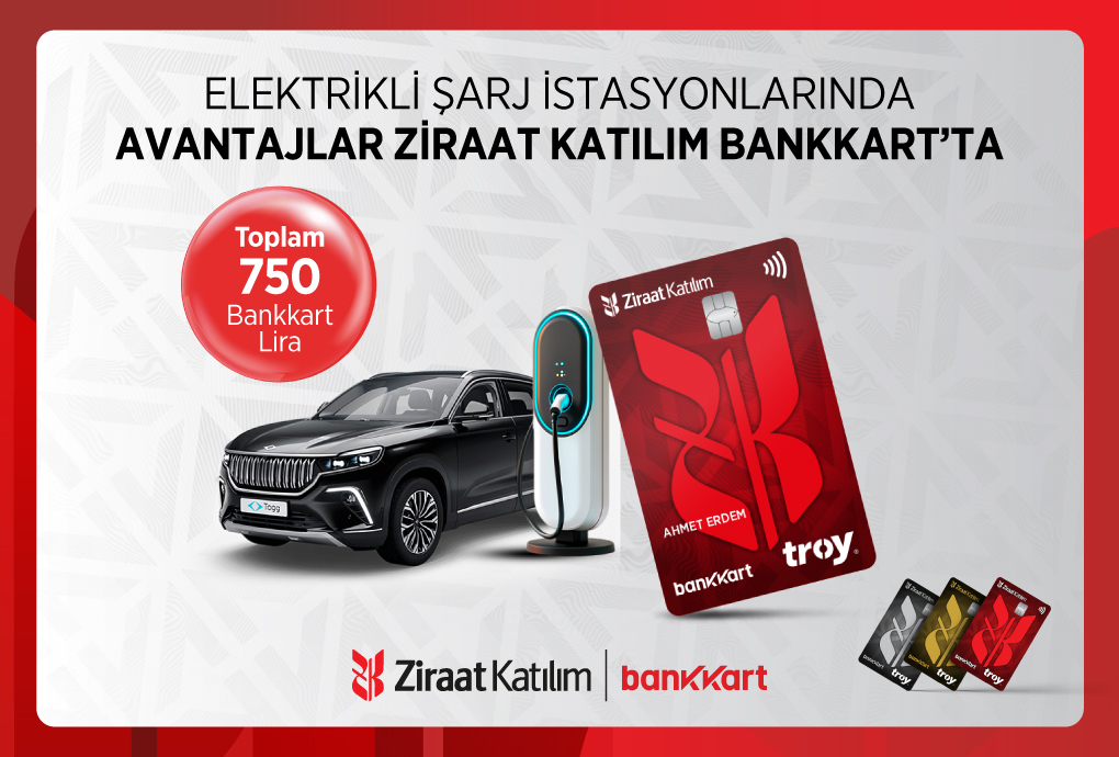 Elektrikli Şarj İstasyonlarında 750 TL Bankkart Lira!