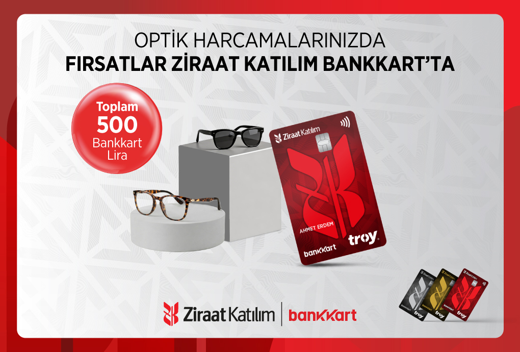 Optik Alışverişinize 500 TL Bankkart Lira!