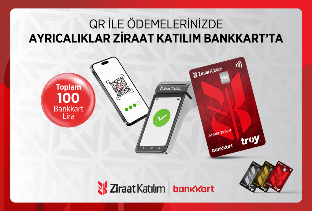 QR ile Ödemelerinize Toplam 100 TL Bankkart Lira!