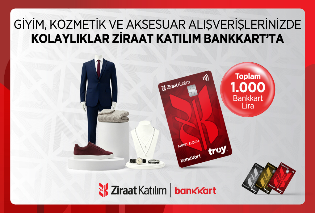 Giyim ve Ayakkabı Alışverişinizde Toplam 1.000 TL Bankkart Lira!