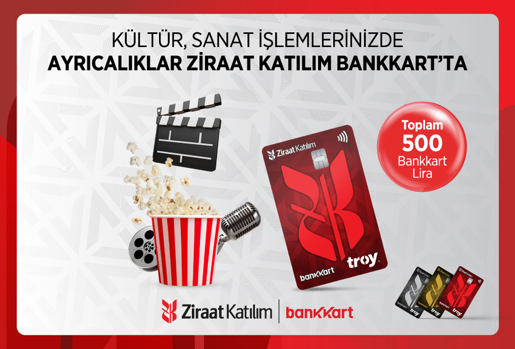 Kültür Sanat Harcamalarınıza Toplam 500 TL Bankkart Lira!