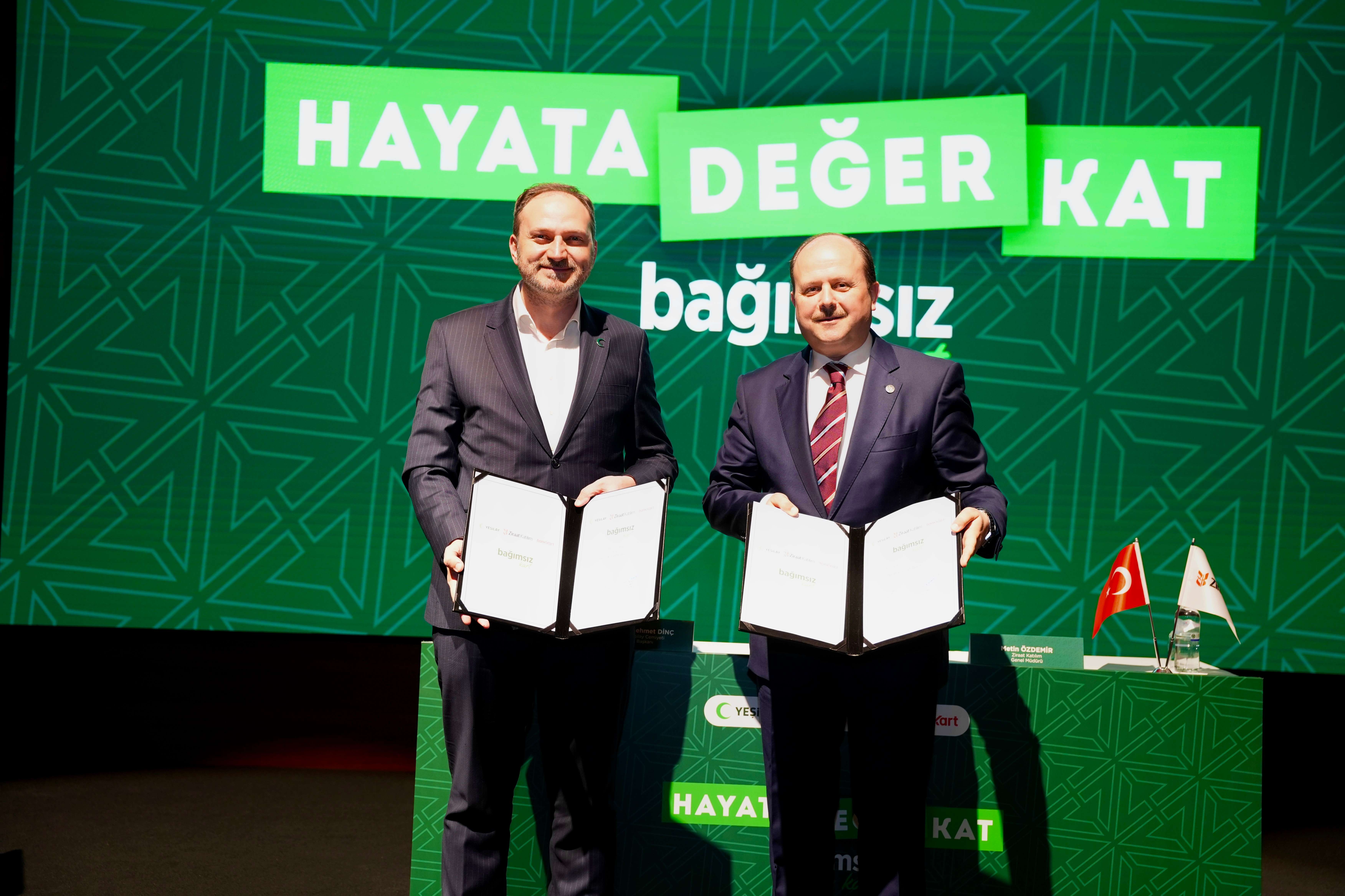 Ziraat Katılım ve Yeşilay’dan Anlamlı İş Birliği: “Bağımsız Kart” ile Hayata Değer Kat