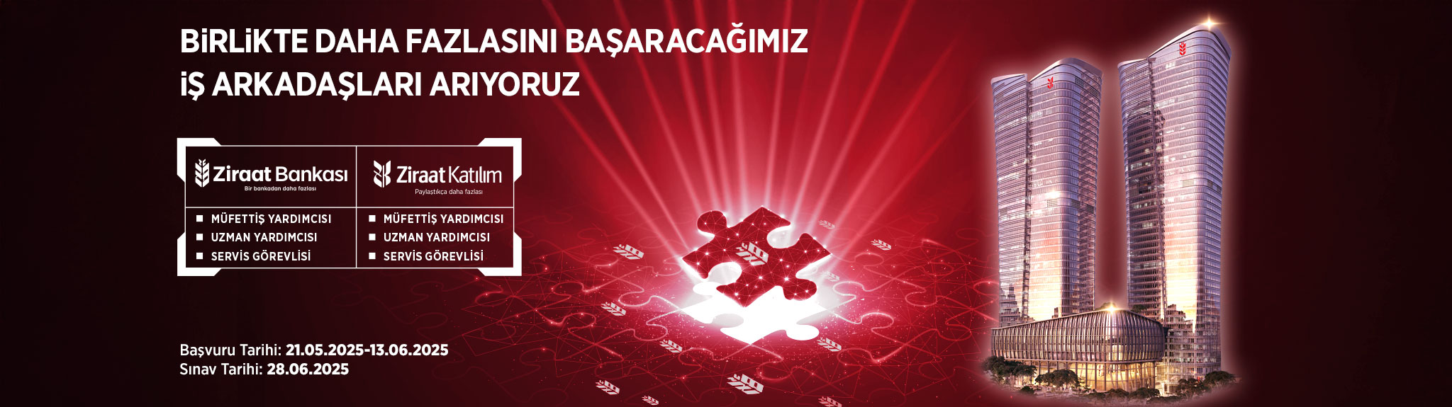 Ziraat Katılım İşe Alım 2025