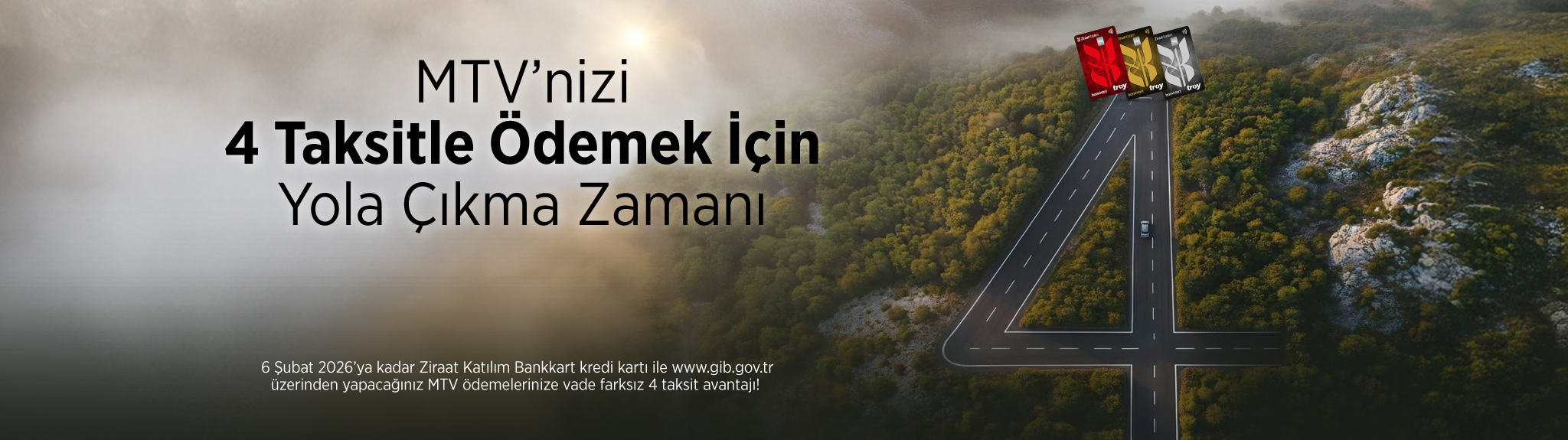 MTV Ödemelerinde 4 Taksit Fırsatı!