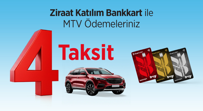 MTV Ödemelerinde 4 Taksit Fırsatı!