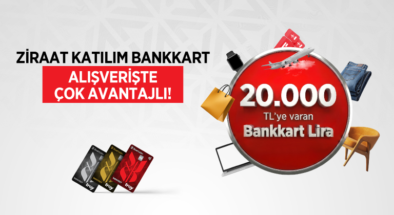 Alışverişte avantajlar Ziraat Katılım Bankkart’ta!