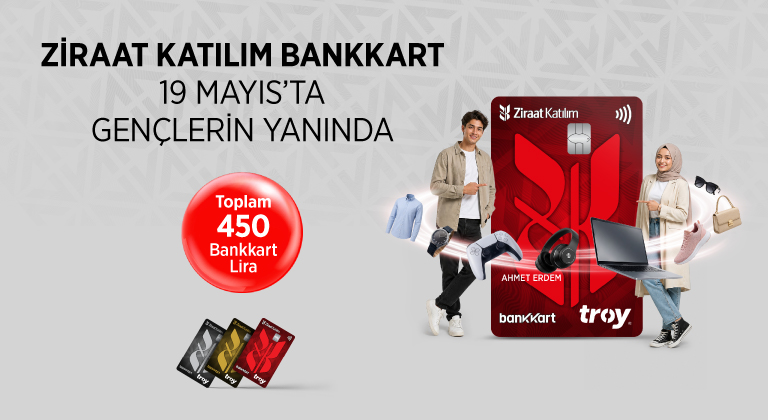 19 Mayıs’a Özel Toplam 450 TL Bankkart Lira!