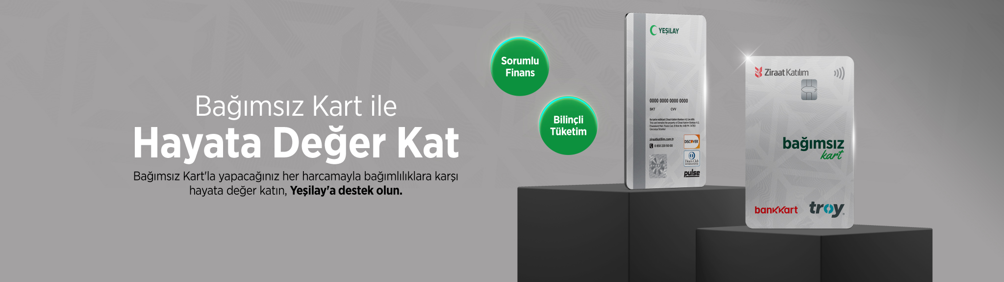 Bağımsız kart Banner